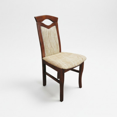 Ensemble de chaises de salle à manger 20x Chaise de salle à manger en bois massif avec revêtement en tissu pour la restauration	style Gastro.