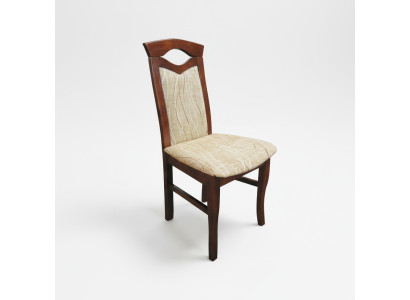 Ensemble de chaises de salle à manger 20x Chaise de salle à manger en bois massif avec revêtement en tissu pour la restauration	style Gastro.