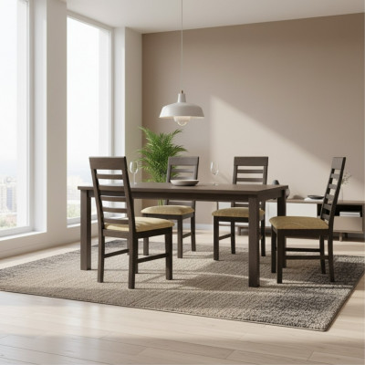 Bois 20x Ensemble de chaises de restaurant Chaises de salle à manger Sièges de groupe Tapissés Gastro Chaise neuve