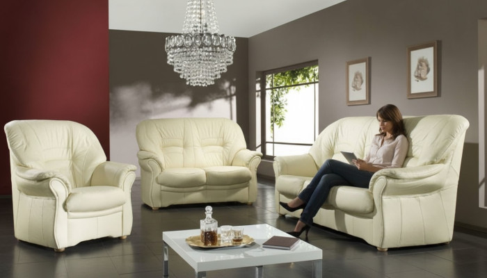 Sofas Canapé Rembourrage Suite Canapés Modernes Ensembles de canapés en similicuir