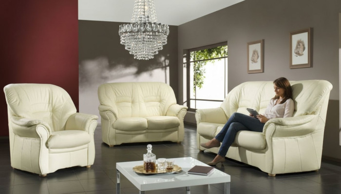 Conception canapés Relax Canapé Rembourrage Canapés trois places canapé en cuir synthétique