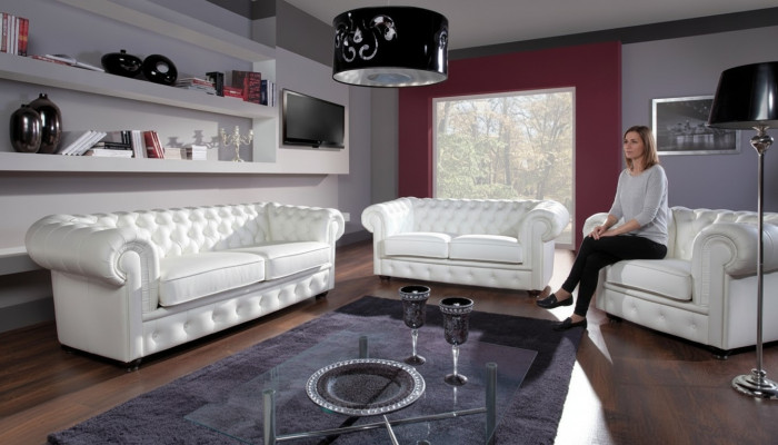 Ensemble de canapé 3+2+1 places Design Relax Canapés Rembourrage Moderne Canapés