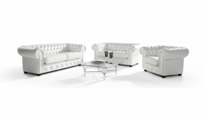 Ensemble de canapé 3+1+1 places Design Canapés Relax en tissu Moderne