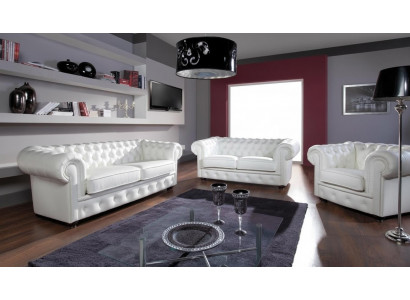 Canapé 2 places Chesterfield Design Canapés Relax Tapisserie Moderne Canapés