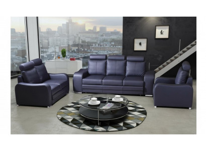 Ensemble de canapés 3+1 places Design de canapés Tapisserie Canapés en cuir Relax