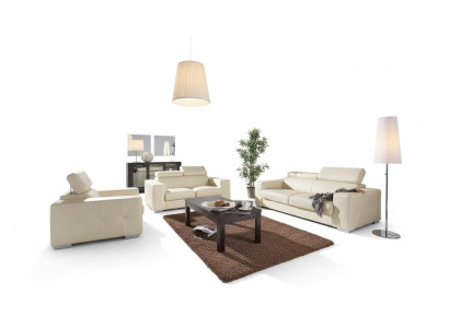 Ensemble de canapé 3+1 places Design Canapés Rembourrage Canapés Cuir Décoration Détente