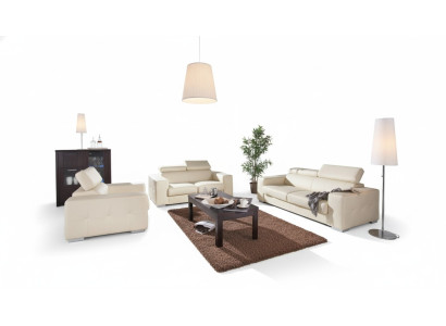 Canapé en cuir véritable Ensemble de canapés 3+2 places Design moderne Suite de rembourrage