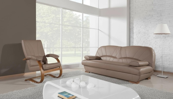 Canapé 3 places Canapés design Canapés Tissus Cuir Moderne Relax Trois places