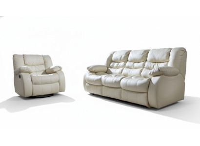Ensemble de canapé multifonction en cuir avec canapé 3+2+1, canapé Relax Cinema Set, rembourrage.