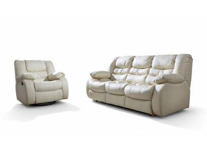 Ensemble de canapé réglable avec repose-pieds électriques en cuir, canapé cinéma.