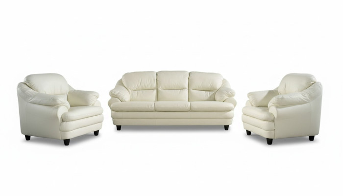 Ensemble de canapé 3+1+1 sièges Design Canapés Rembourrage Canapés Relax Cuir