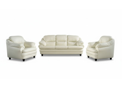 Ensemble de canapé 3+1+1 sièges Design Canapés Rembourrage Canapés Relax Cuir