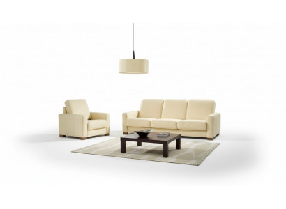 Canapé deux places Canapé classique en cuir Rembourrage de canapé Sofa 2 places en cuir