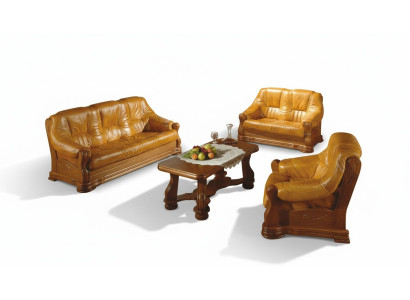 Meubles de salon classiques Ensemble de canapé Canapé en cuir Coussin de siège Canapé