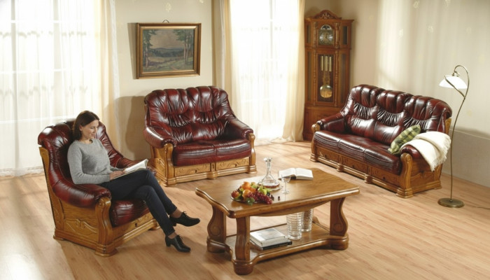 Ensemble de canapés 3+1+1 Seater Classic r Living landscape Canapés rembourrés Canapés neufs