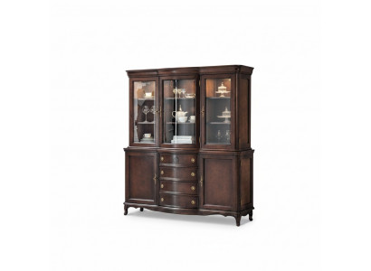 Armoire murale Buffet noble en bois de style baroque Armoire de vitrine Armoire neuve
