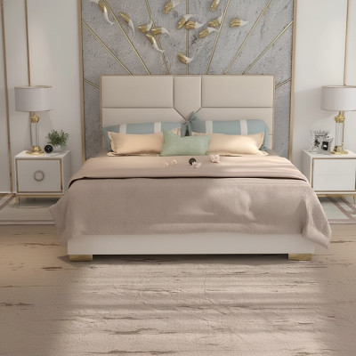 Design de rembourrage de lit Lits de luxe pour hôtels Lit double 180x200cm Chambre à coucher