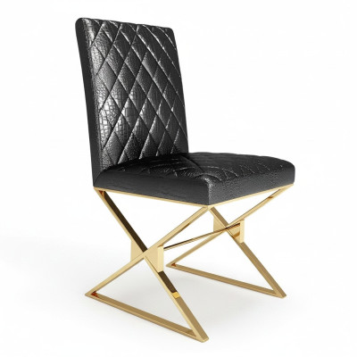 Ensemble de chaises de designer 4x chaises Suite Lehn Rembourrage Ensemble de salle à manger Cuir