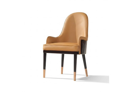 Chaise 1x Salle à manger Fauteuil Fauteuil TV Salon Club Cuir Textile Siège