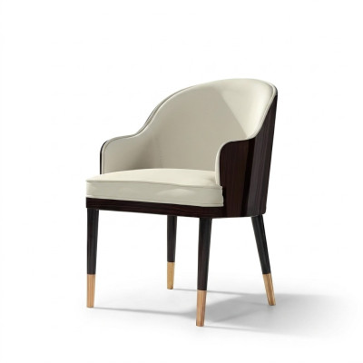 Chaise 1x Chaise de salle à manger Rembourrage Chaise TV Lounge Club Cuir Textile Siège Fauteuil