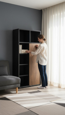 Étagère de fichiers de bureau Armoire En bois Étagères Armoires Bureau Bureau Universel Neuf Vitrine