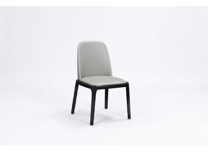 Chaise 1x Chaise Rembourrée Salle à Manger Fauteuil Lounge Club Textile Cuir TV Tissu