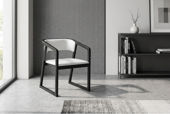 Fauteuil en métal Design Rembourrage Lounge Club Chaise Siège Relax Luxe Salle à Manger Nouveau