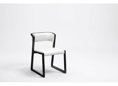 Chaise 1x Chaises Club de Salle à Manger Fauteuil Designer Bois Lounge Italie Rembourrage Blanc
