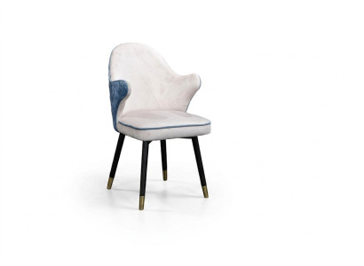 Chaise 1x Salle à manger Fauteuil Siège de salon TV Club Textile Siège en cuir