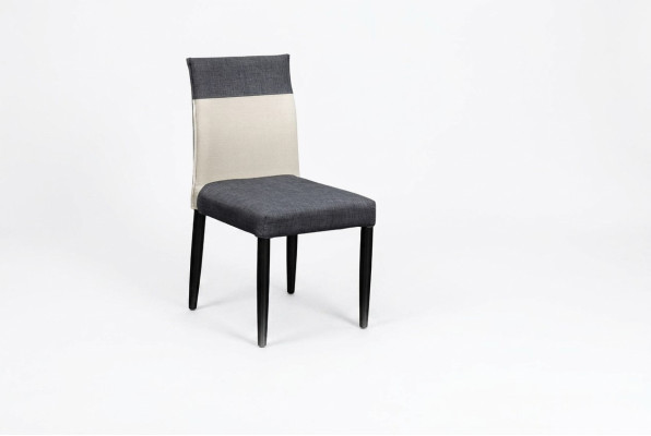 Chaise 1x Salle à manger Chaise rembourrée Fauteuil TV Salon Cuir Textile Siège Club