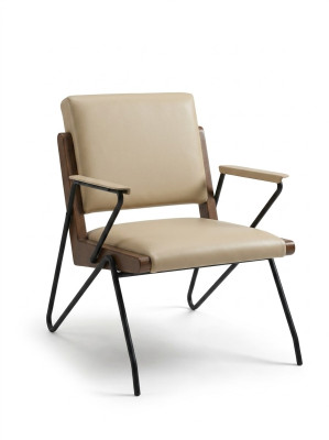 Fauteuil Club Lounge Lehn Canapé Rembourrage 1 Place TV Cuir Neuf Chaise Design