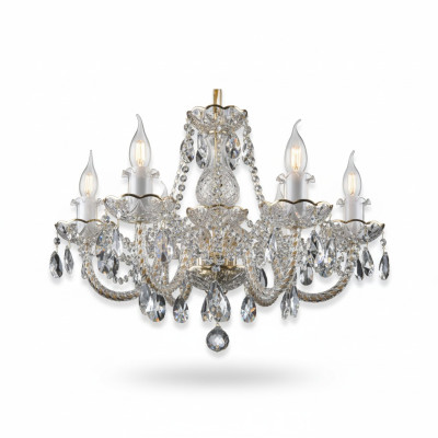 Couvercle de lampe de lustre en couronne en cristal classique luminaires