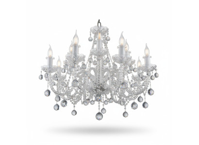 Lustre classique plafond lampe éclairage cristal neuf bohème