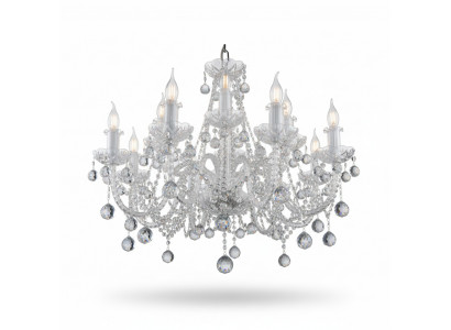 Lustre classique plafond lampe éclairage cristal neuf bohème