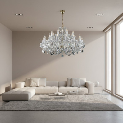 Plafonnier classique lustre lampe éclairage cristal nouveau Bohème