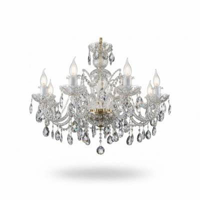Lustre de lustre Kron Plafonnier Lampes en cristal Éclairage suspendu