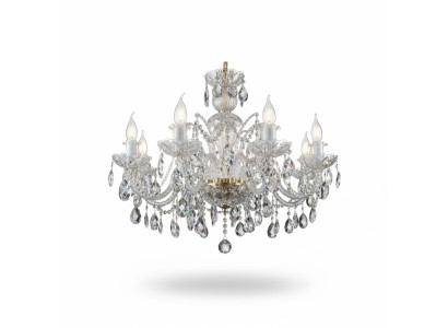 Lustre de lustre Kron Plafonnier Lampes en cristal Éclairage suspendu