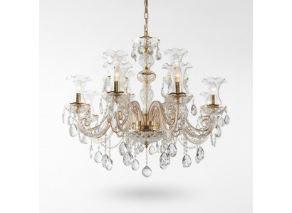 Lustre classique plafonnier lampe lumières Bohême cristal éclairage nouveau