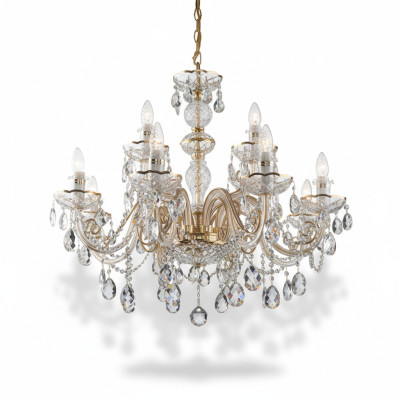 Lustre classique à plafonnier lampe luminaire Bohème éclairage cristal neuf