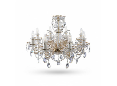 Lustre classique lampe plafonnier éclairage cristal neuf Bohême