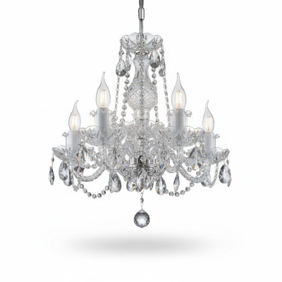 Lustre plafonnier en cristal neuf Bohème classique lampe éclairage