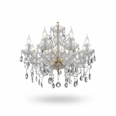 Noble Lampe de design avec des pierres de cristal Chandelier Bougeoirs Lampes Plafonniers