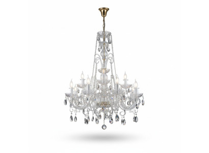 Lustre classique plafonnier lampe éclairage cristal neuf bohémien.