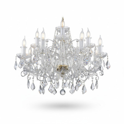 Plafonnier classique en cristal lumineux nouvelle lampe chandelier de Bohême