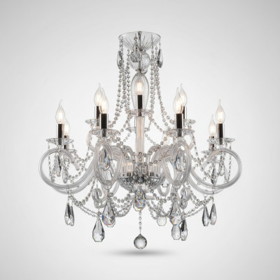 Moderne suspension bohème, lampe de plafond, lustre en cristal, neuf.
