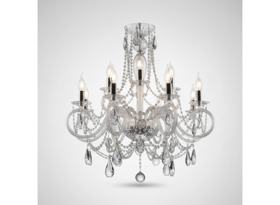 Moderne suspension bohème, lampe de plafond, lustre en cristal, neuf.