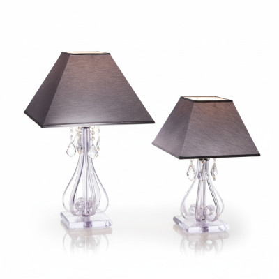 Luminaire Lampe de table en cristal Pied Elite Bohême Table de chevet neuve Bureau
