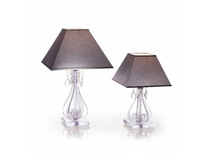 Luminaire Lampe de table en cristal Pied Elite Bohême Table de chevet neuve Bureau