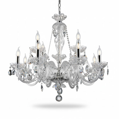 Lustre en cristal de Bohême Lampe Suspension Bougeoir Applique lustre Bougeoir
