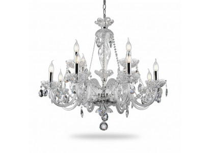 Lustre en cristal de Bohême Lampe Suspension Bougeoir Applique lustre Bougeoir